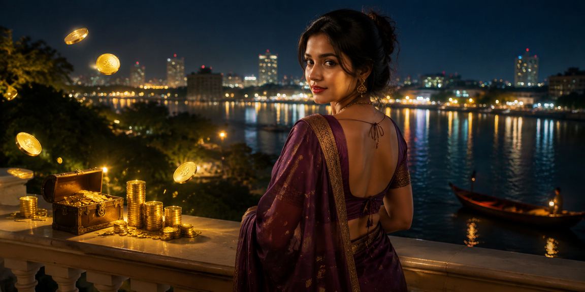 সুন্দরবনের কাছে সমুদ্র সৈকতে 786 bet আনদার বাহার গেম খেলছেন একজন সদস্য
